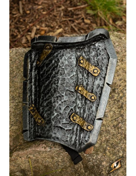 Latex Orc buckler for forearm