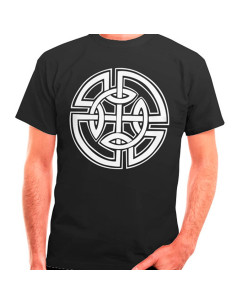 Black T-shirt with Celtic Knots, short sleeve