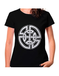 Black Woman T-shirt Celtic Knots, short sleeve