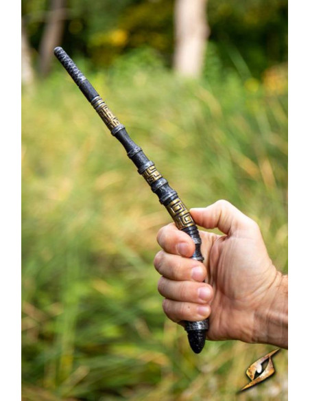 Black mystical magic wand