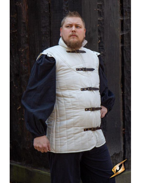 Sleeveless medieval warrior gambeson,...