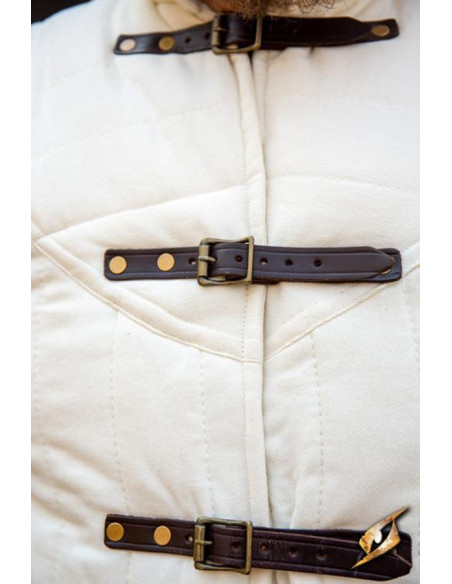 Sleeveless medieval warrior gambeson,...