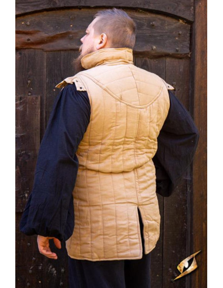 Sleeveless medieval warrior gambeson,...