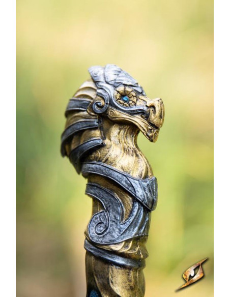 Faust mystical magic wand, gold finish