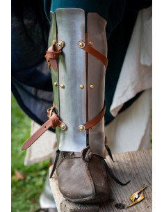 Renegade Adventurer Greaves, polished finish 2