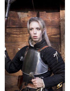 Medieval cuirass of Squire, polished finish