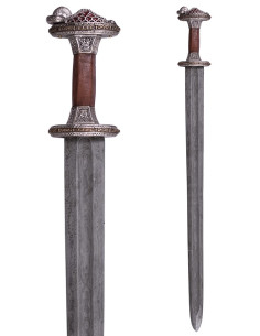 Scandinavian Vendel era sword in Damascus steel, silver... 2