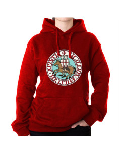 Red Sweatshirt Knights Templar with Hood 2
