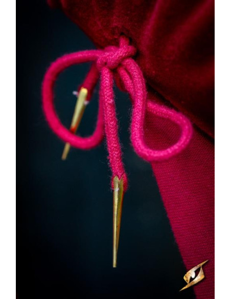 Queen Isobel medieval dress, red color