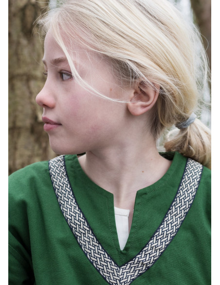 Medieval tunic Ailrik child, green color Medieval tunic Ailrik child, green color