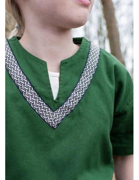 Medieval tunic Ailrik child, green color Medieval tunic Ailrik child, green color