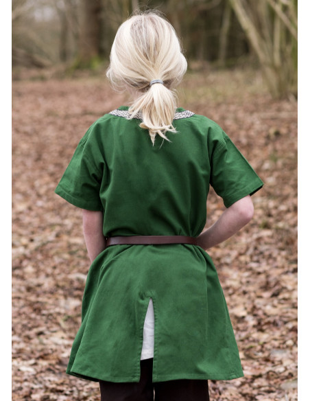Medieval tunic Ailrik child, green color Medieval tunic Ailrik child, green color