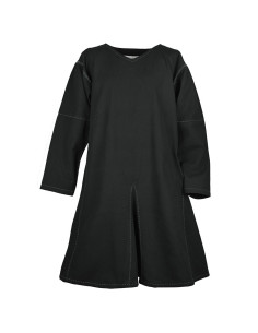 Medieval long-sleeved tunic Askur, black