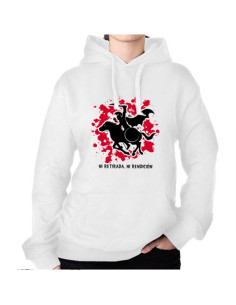 Spartan on Horseback White Sweatshirt: neither retreat,...