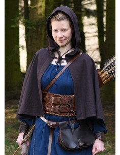 Open medieval Gugel model Markus, in cotton