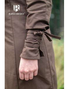 Medieval tunic for women Theresa, brown color 2