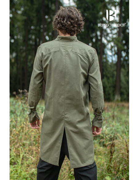 Medieval tunic for men Thereon, green...