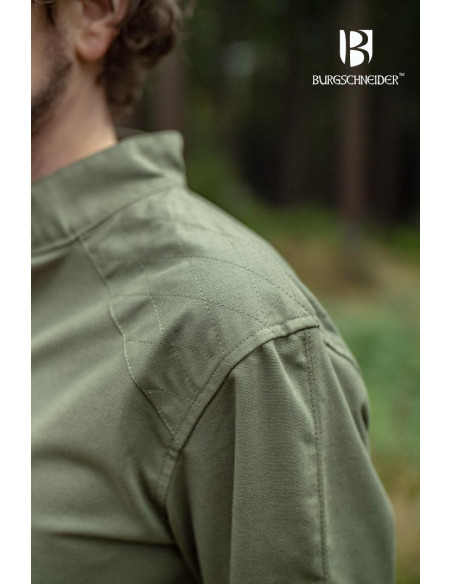 Medieval tunic for men Thereon, green...