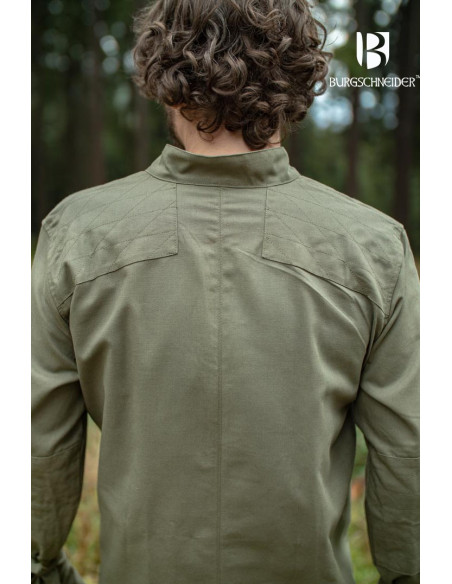 Medieval tunic for men Thereon, green...
