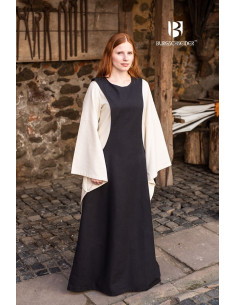 Medieval Cloak Woman Isabella, black color