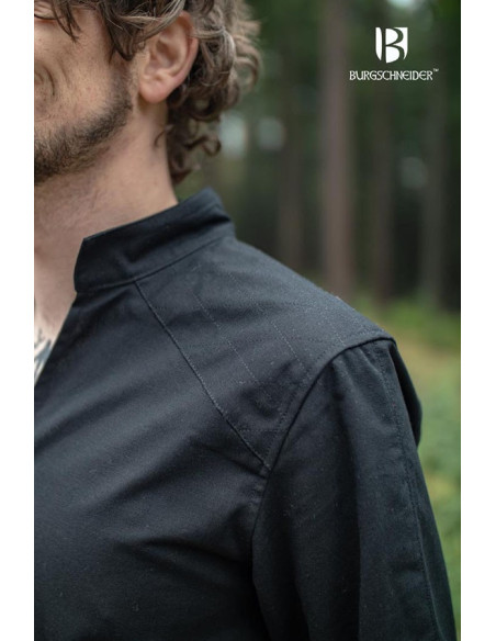 Medieval tunic for men Thereon, black...