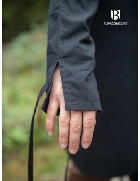 Medieval tunic for men Thereon, black...