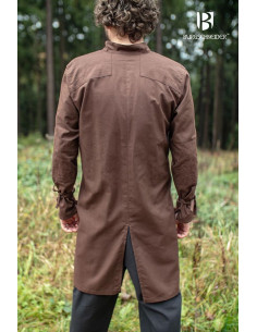 Medieval tunic for men Thereon, brown color 2