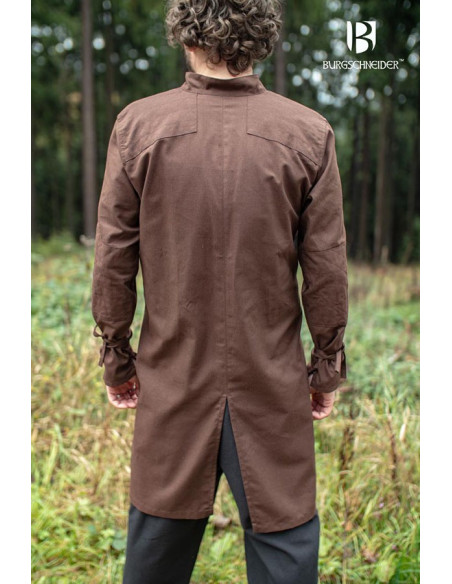 Medieval tunic for men Thereon, brown...
