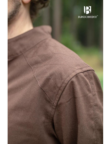 Medieval tunic for men Thereon, brown...