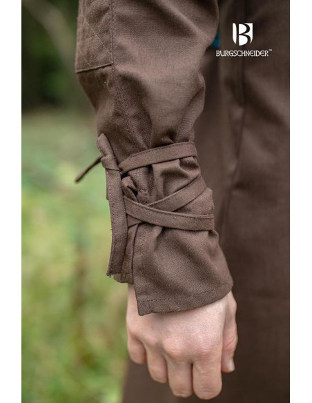 Medieval tunic for men Thereon, brown...