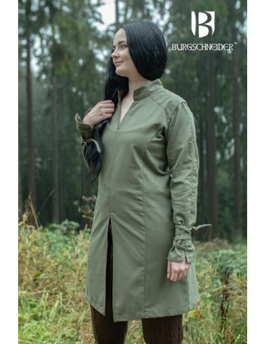Medieval tunic for women Theresa, green color
