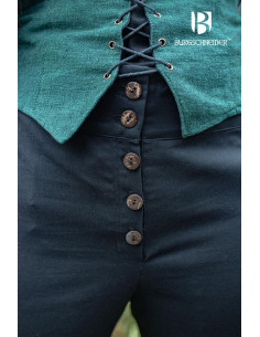 Kerga medieval pants, black cotton 2