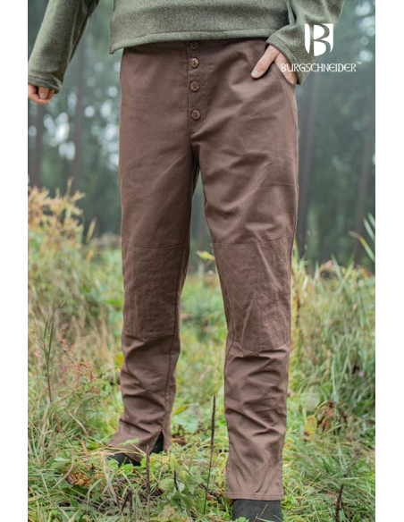 Kergon medieval pants, brown cotton