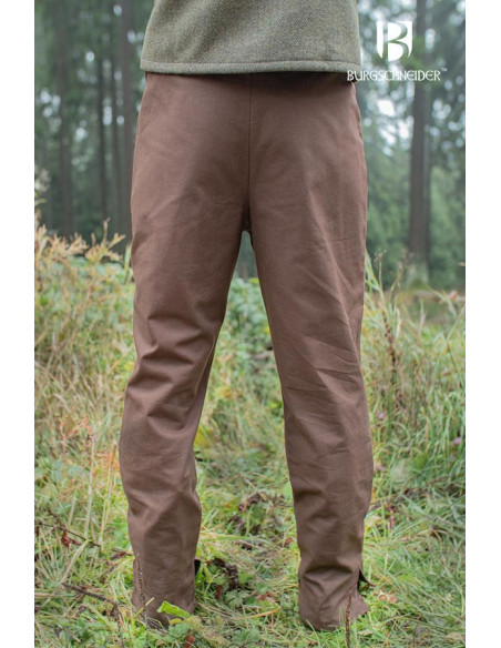 Kergon medieval pants, brown cotton