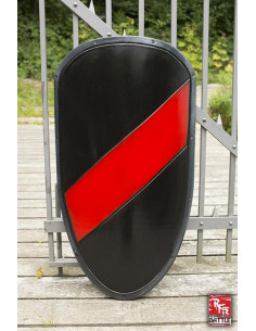 Two-tone latex shield Kite Alto Ready for Battle, LARP