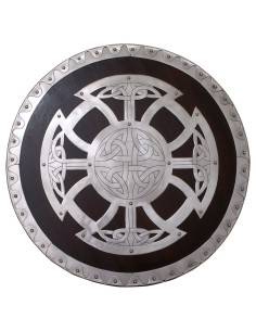 Viking wood and steel shield