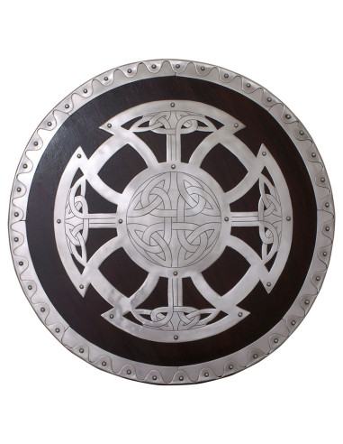 Viking wood and steel shield