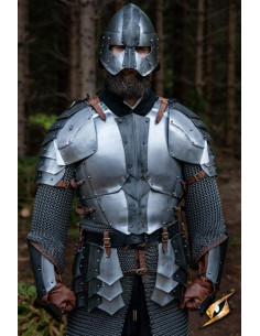 Medieval shoulder pads Dreki model, Polished-Epic Dark 2