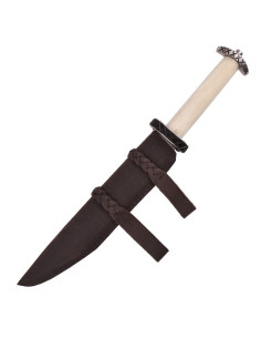 Short Seax knife with leather sheath 2