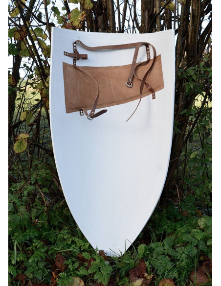 Long medieval shield, to paint