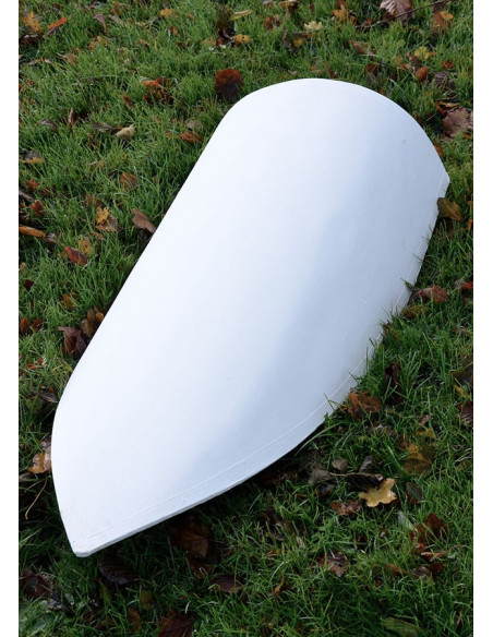 Long medieval shield, to paint