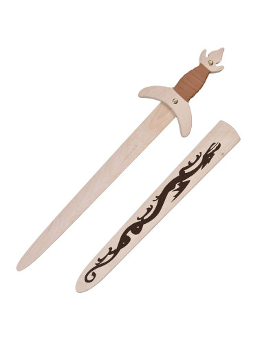 Wooden Dragon Sword for Kids, Various Sizes
 Size-Cadet