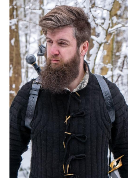 Tahalí double for back in black