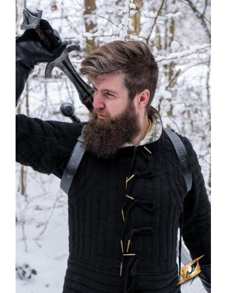 Tahalí double for back in black