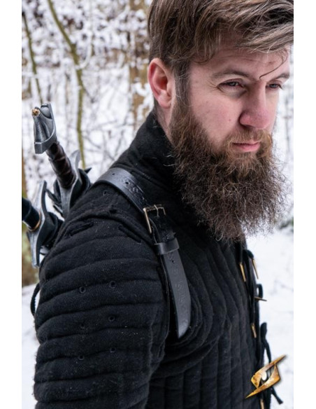 Tahalí double for back in black