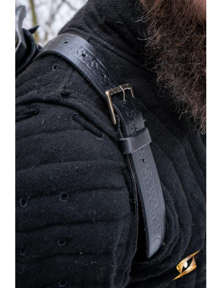 Tahalí double for back in black