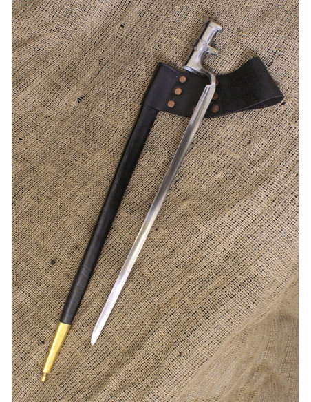 Springfield rifle bayonet, with scabbard