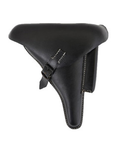 Holster for German WWII P08 pistol, black leather
