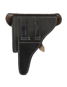 Holster for German WWII P08 pistol, black leather 2