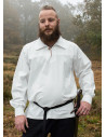White medieval shirt with Gotz button